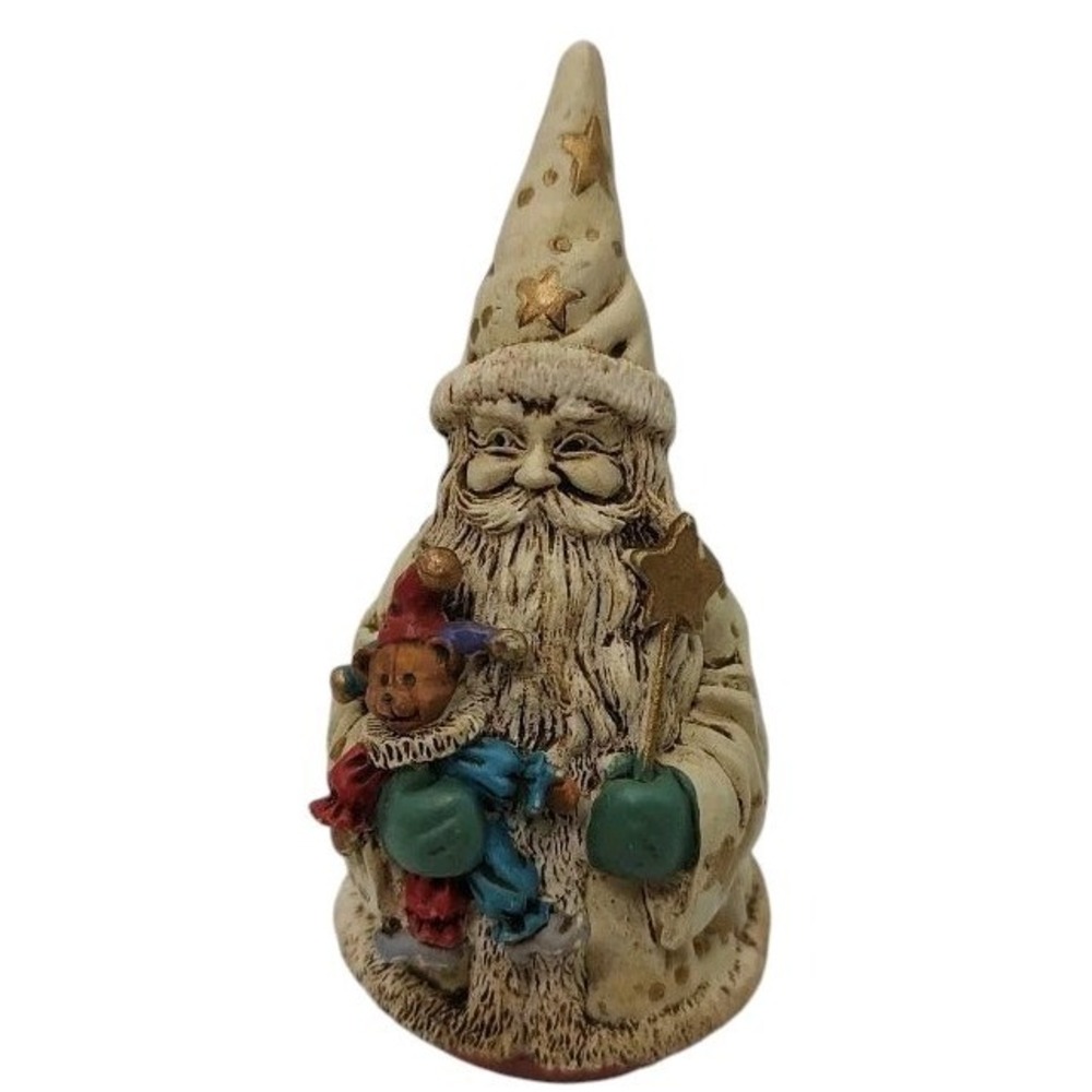 Vintage Midwest Importers Christmas Figurine Santa‎ Wizard Rounded Bottom Magic